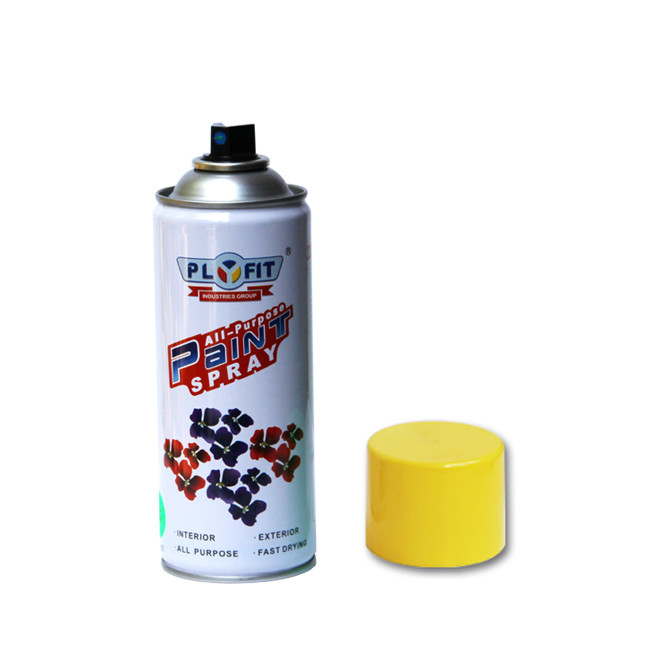 Fluorescent Gold Chrome Clear Acrylic Sealant Spray 360 Degree Rotation Design