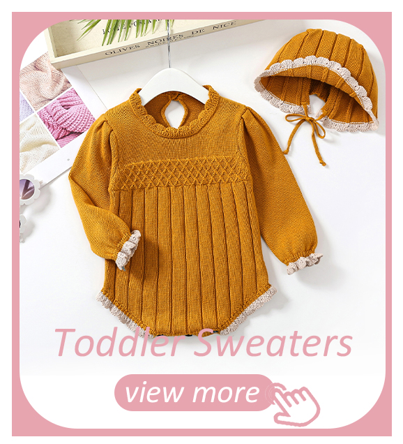 Winter Long sleeve Hat & Onesie set Newborn Boys Toddler Girls Organic Cotton Kids Infant Baby Knitted Sweater Romper