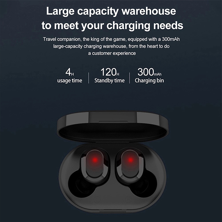 Waterproof Noise Canceling Stereo Sport Wireless Invisible Earbuds for Android