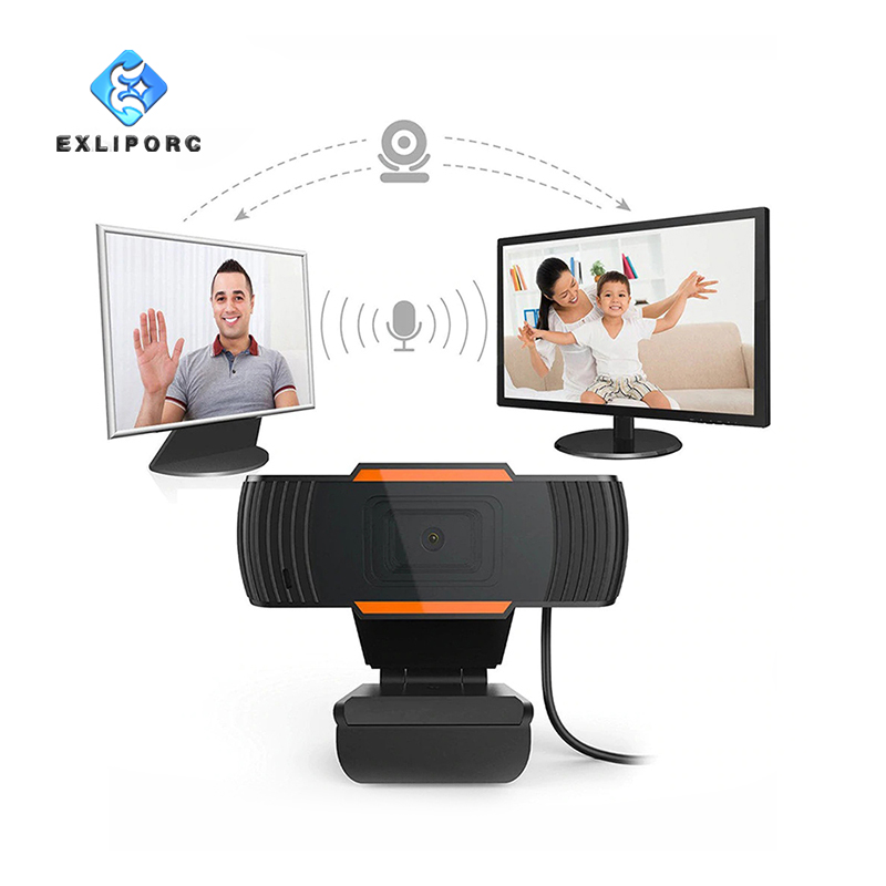 720p PC HDD 2.0 Aperture Mini USB Webcam With Microphone Video Call