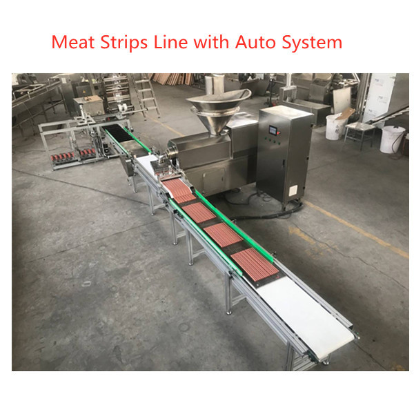 Cooked Meat Strip Dog Food Production Line , Dog Food Manufacturing Equipment