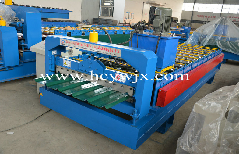 Aluminium Metcopo Step Tile Roof Sheet roll forming line , Rollform Equipment