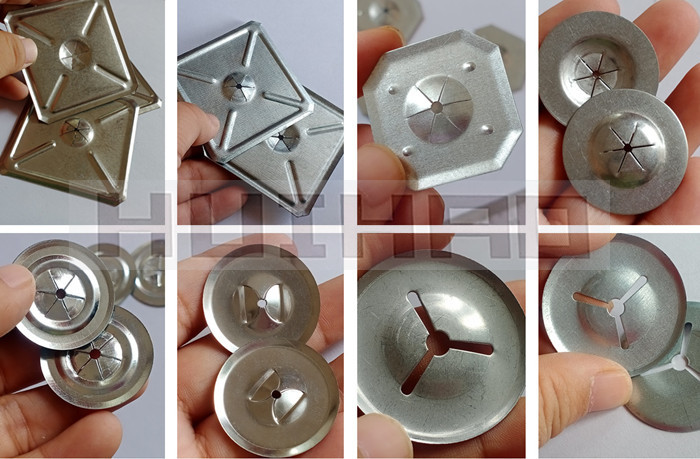 38mm Round Self Locking Washers Use To Secure 5mm Insulation Pins