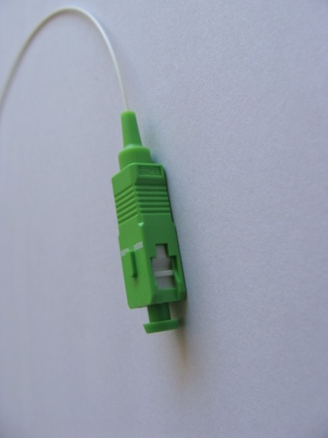 SC APC Connector Simplex 0.9mm Optical Fiber Pigtail