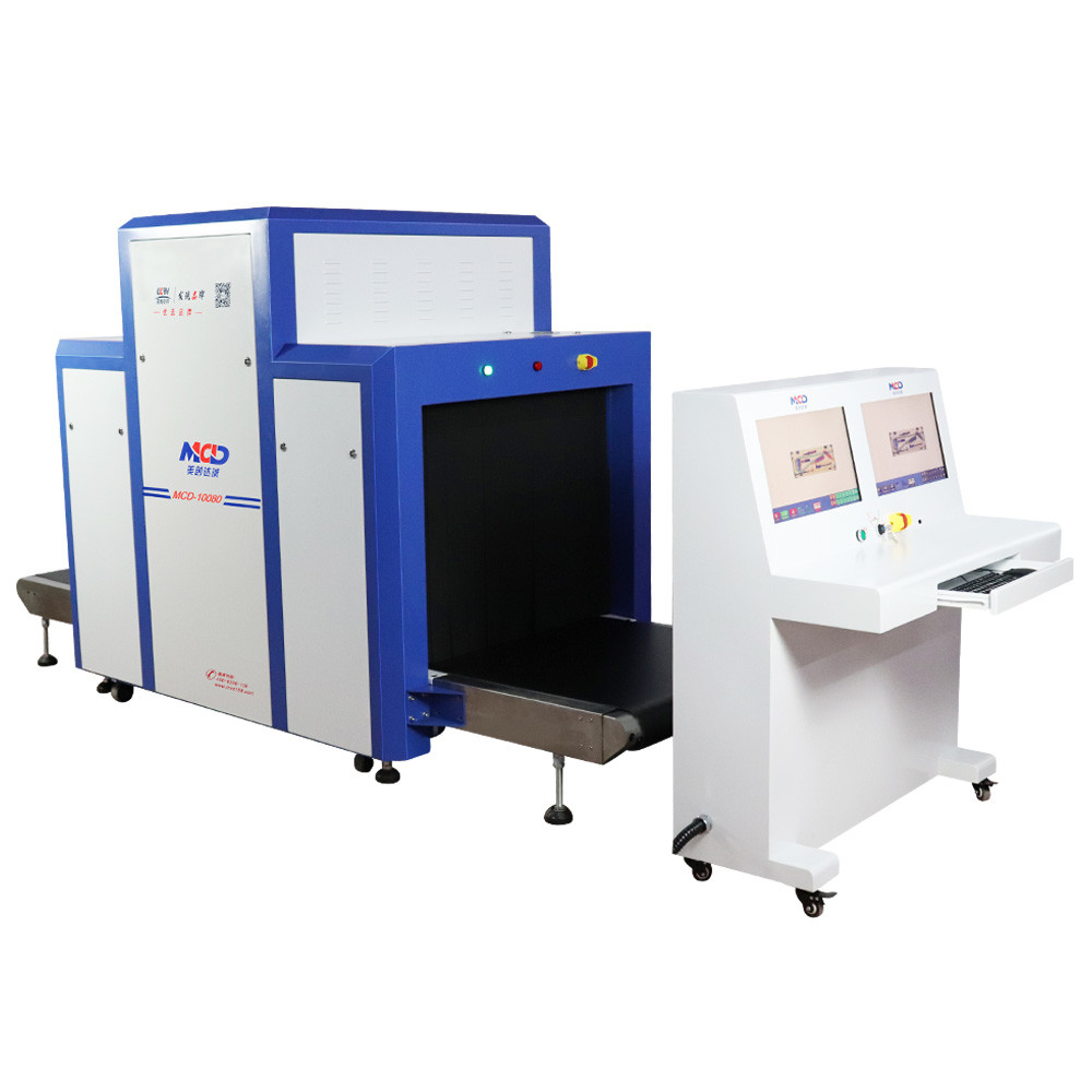Economic X Ray MCD 10080 34mm Steel Airport Baggage Scanner Machine