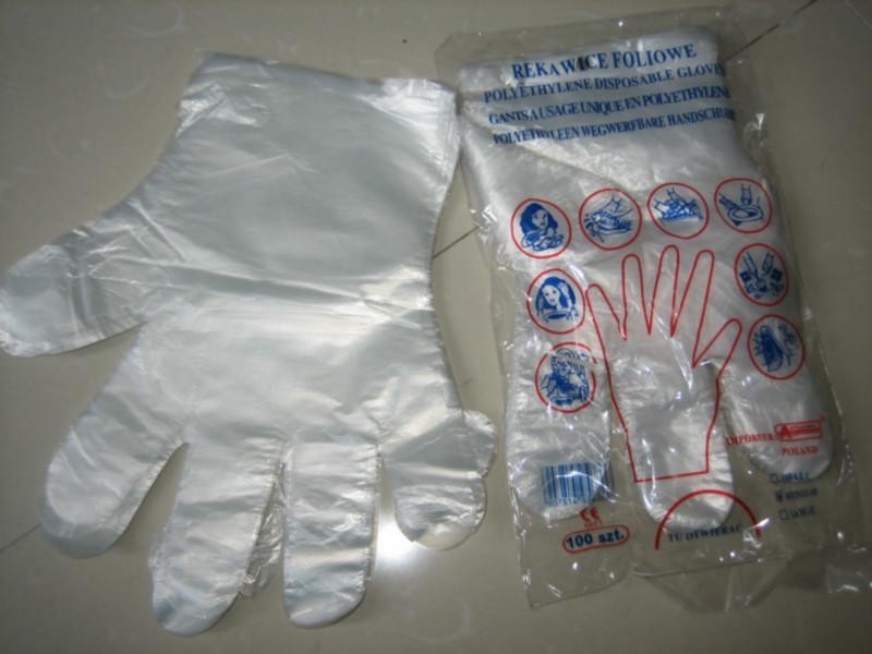 Transparent Plastic 100pcs/Bag Disposable Poly Gloves For Household