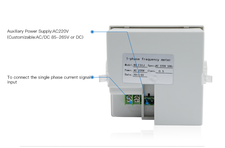 J model 96*96 cheap Frequency Hz meter 45-65hz