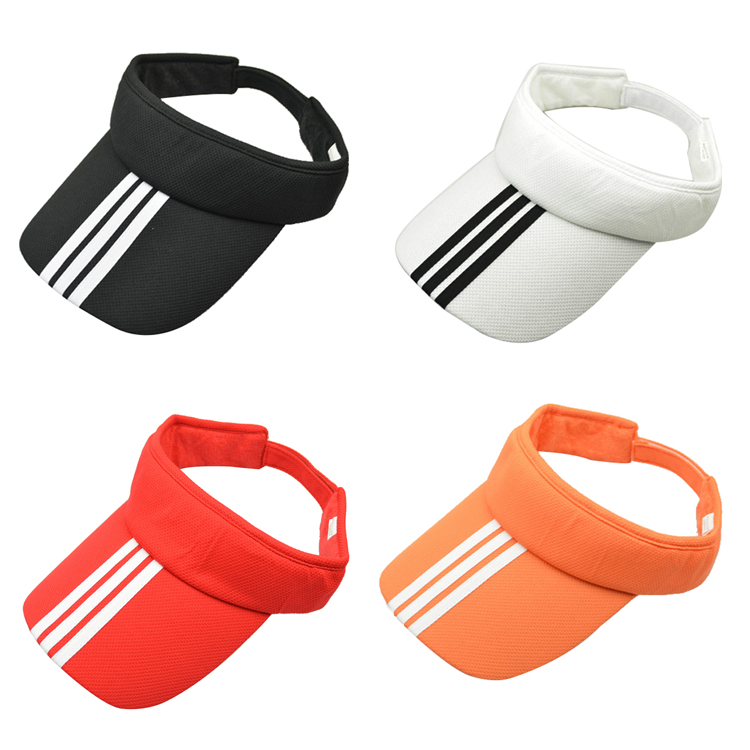 100% Cotton Visors Colorful OEM Logo Unisex Adults Sun Visor Caps