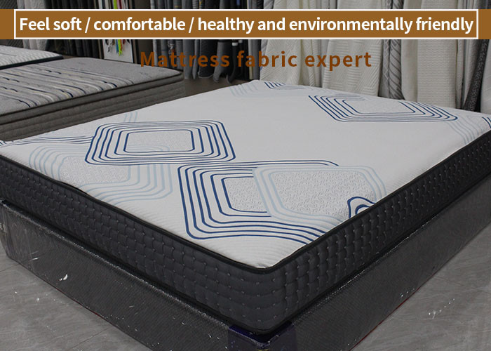 Geometric Printing Jacquard Latex Mattress Fabric Air Layer