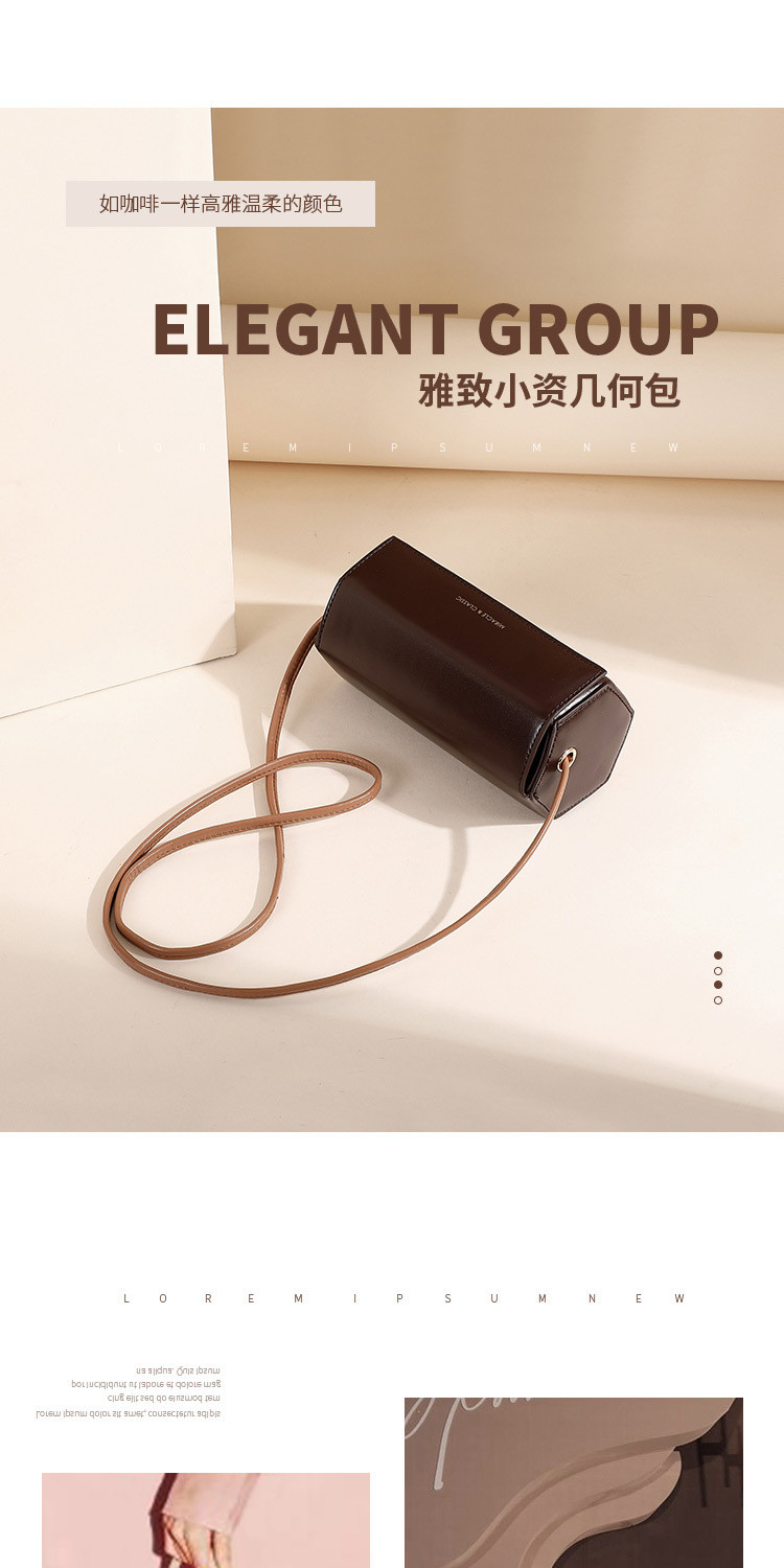 2024 NEW SIMPLE FASHION SMALL BAG NETWORK RED EVERYTHING SINGLE SHOULDER CROSSBODY FEMALE BAG FASHION NICHE CYLINDER BAG
