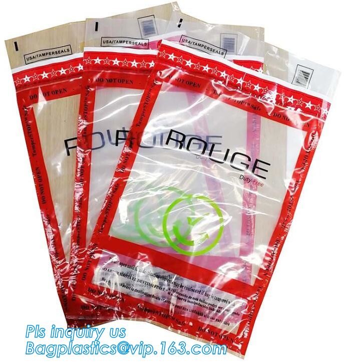 Security plastic bag with adhesive tape for cash, plastic money bag, Security Money Cash Bag For Airport/Bank and police