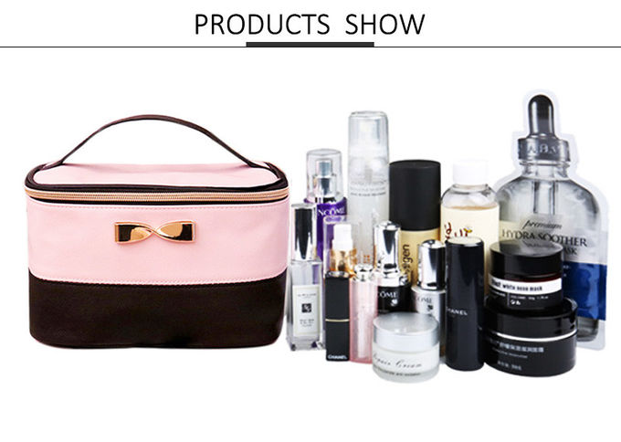 Woman PU Leather Travel Toiletry Bag For Daily Use