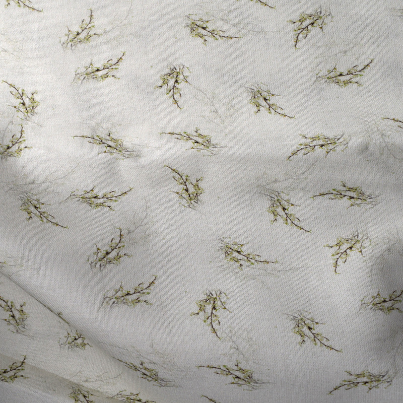 Dress Polyester Printing Fabric Cotton Woven Fabric Linen Ramie Cloth