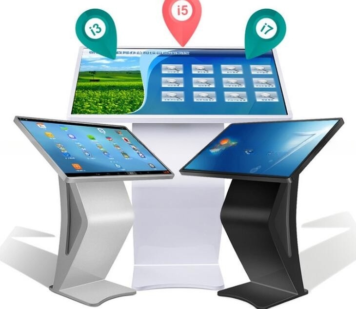 65 Inch Interactive Computer Kiosk LCDtouch Screen Kiosk 500nits