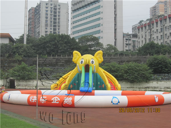 outdoor inflatable slide, inflatable wet slide, inflatable bounce slide