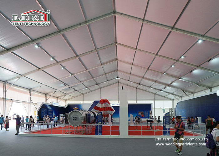 Waterproof clear span outdoor exhibition tents with aluminum and PVC material