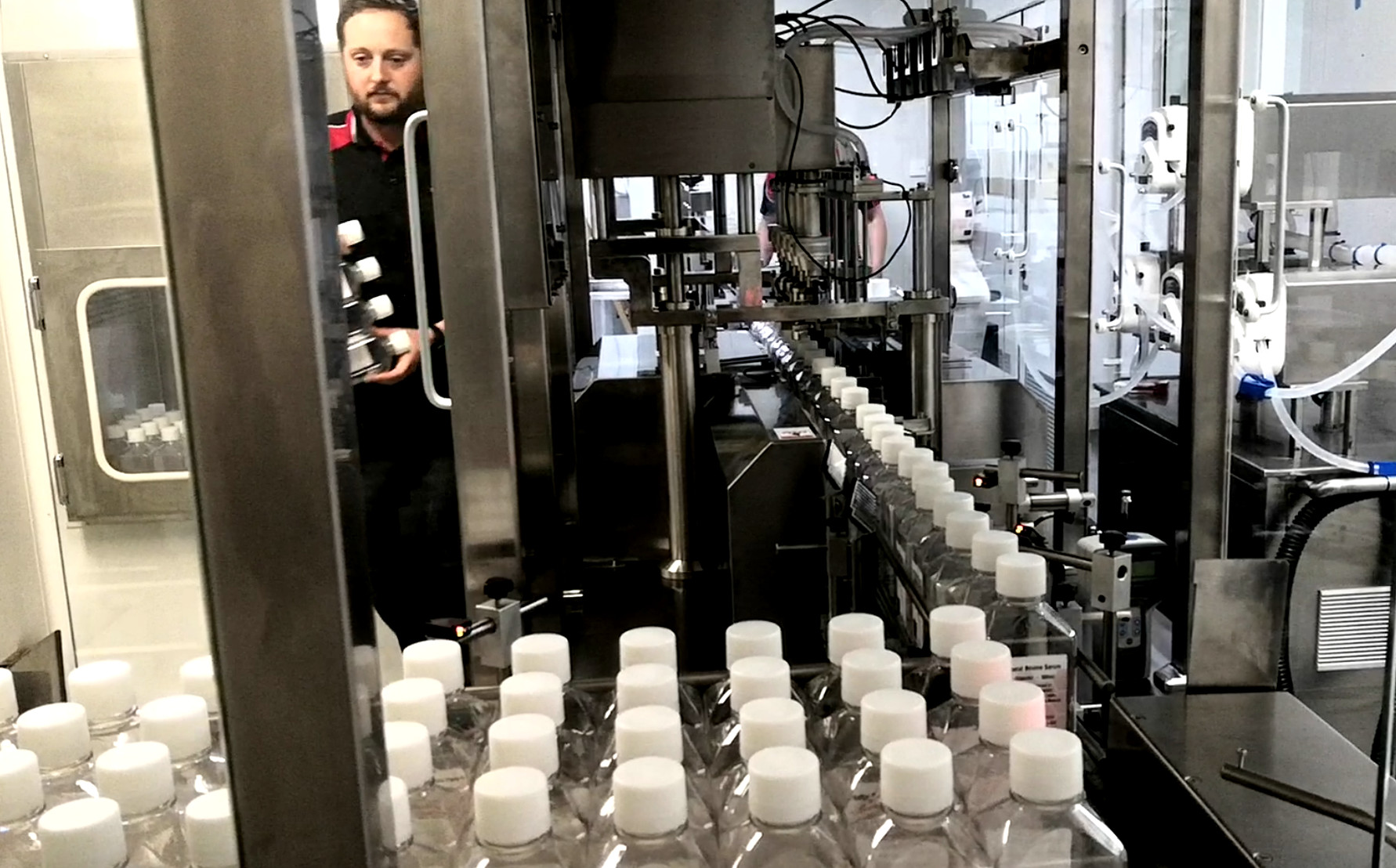 125ml Animal Sera Filling Machine , Bottle Sera Aseptic Filling Capping Machine