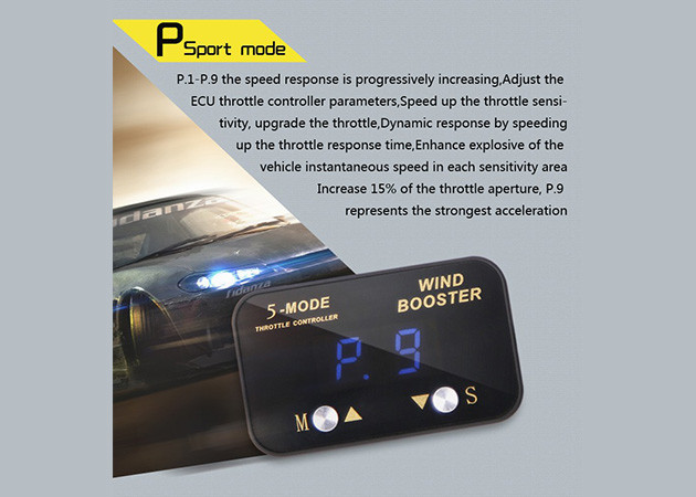 Cammus Windbooster Pedal Throttle Response Controller Sport Mode Econ Mode