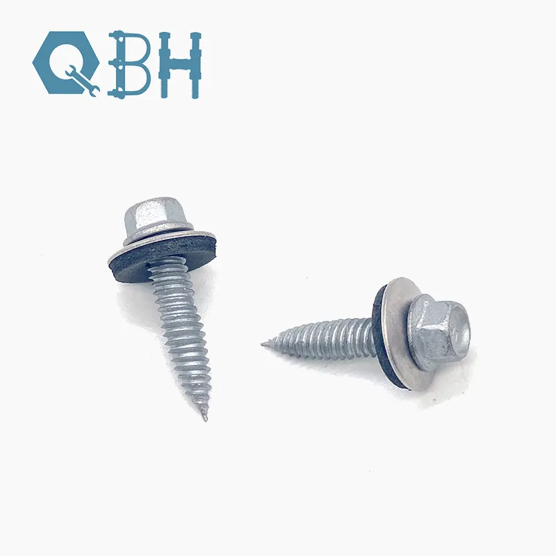Hex Flange Roofing Self Tapping Screw Bi Metal With EPDM Washer