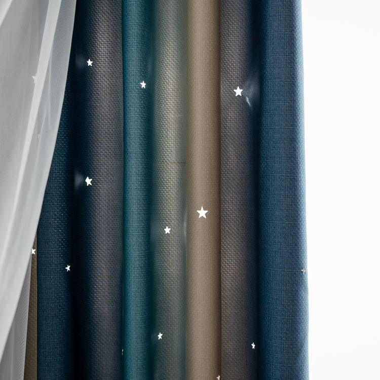 Jacquard Curtain Home Textile Fabric Solid Color Shower Curtain