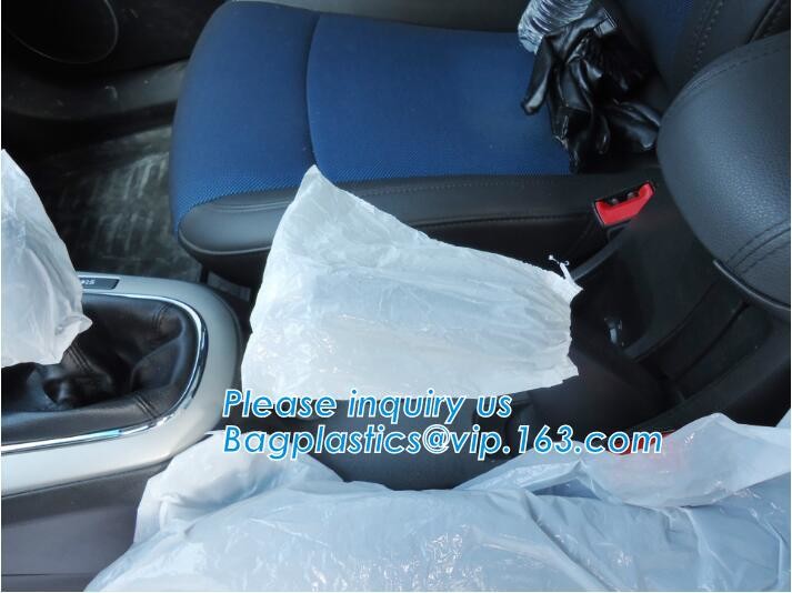 Disposable Car Interior Protection Set, seat, hand brake, gear stick, steering wheel protective, car foot mat