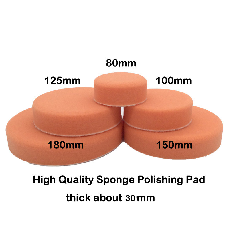 High Durability Red Car Polishing Pads For Rotary And Dual Action Polishers