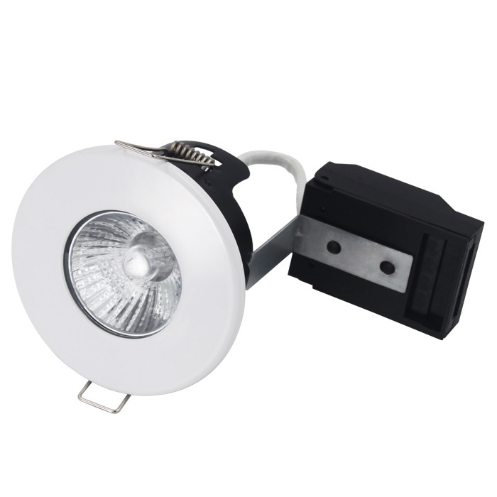 Steel IP20 Gu10 LED Ceiling Fixture Isolation Covered
