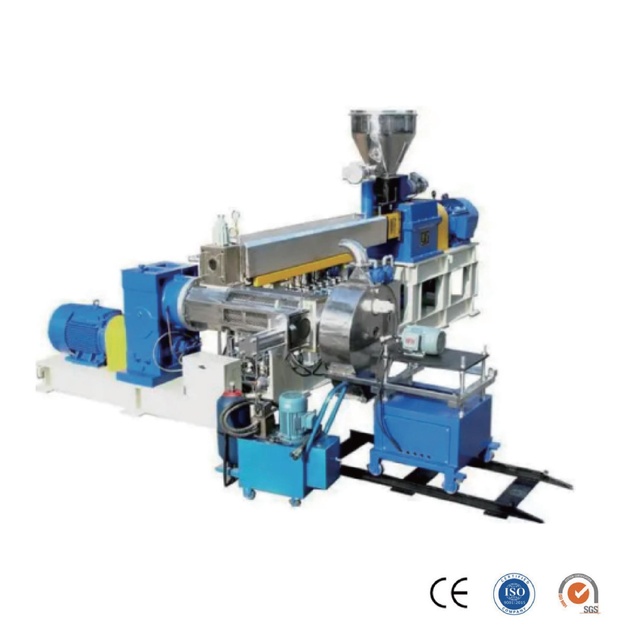 Plastic Two Stage Compounding Extruder Machine For Pvc Cable Material