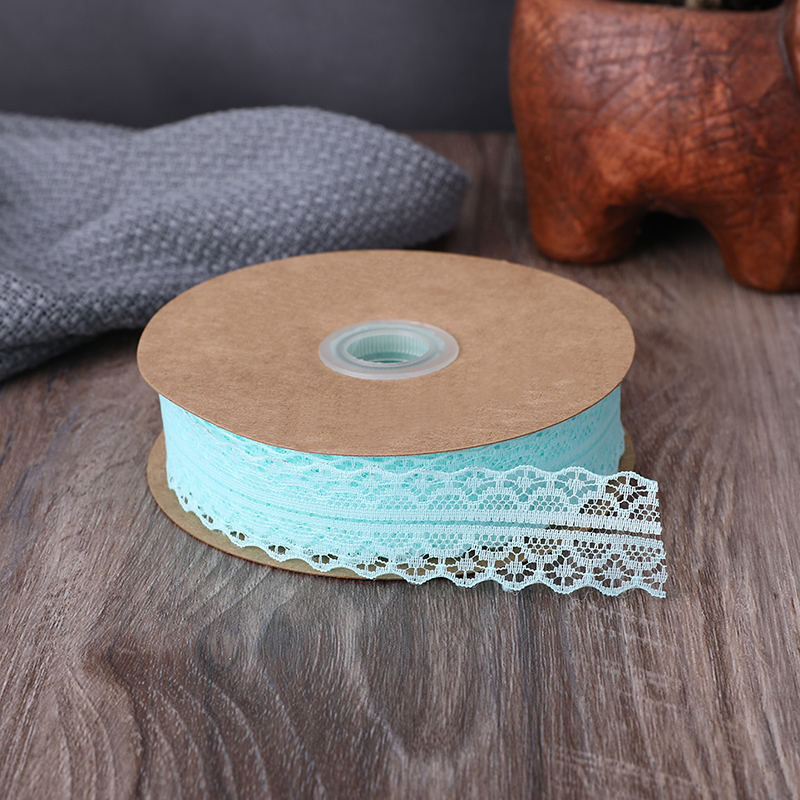 2.5cm Elastic Band Hollow Flower Ribbon for Sewing Clothing Garment Macaron red wine color Decorative Lace Trim