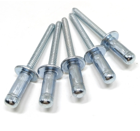 Uncoated Steel Structural Hemlock Domed Head Blind Pop Rivet for Aluminium Products