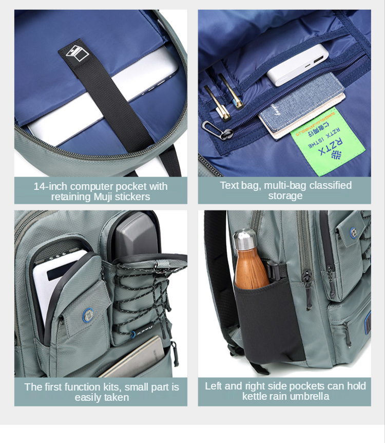 OEM ODM Large Capacity Laptop Backpack Travel Fashion Backpack 0.86kg