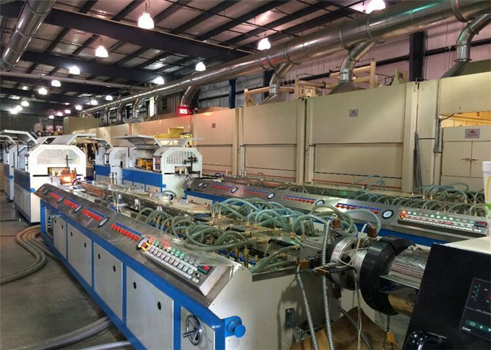 Door Line WPC Profile Production Line Machine / PVC Profile Extrusion Machine