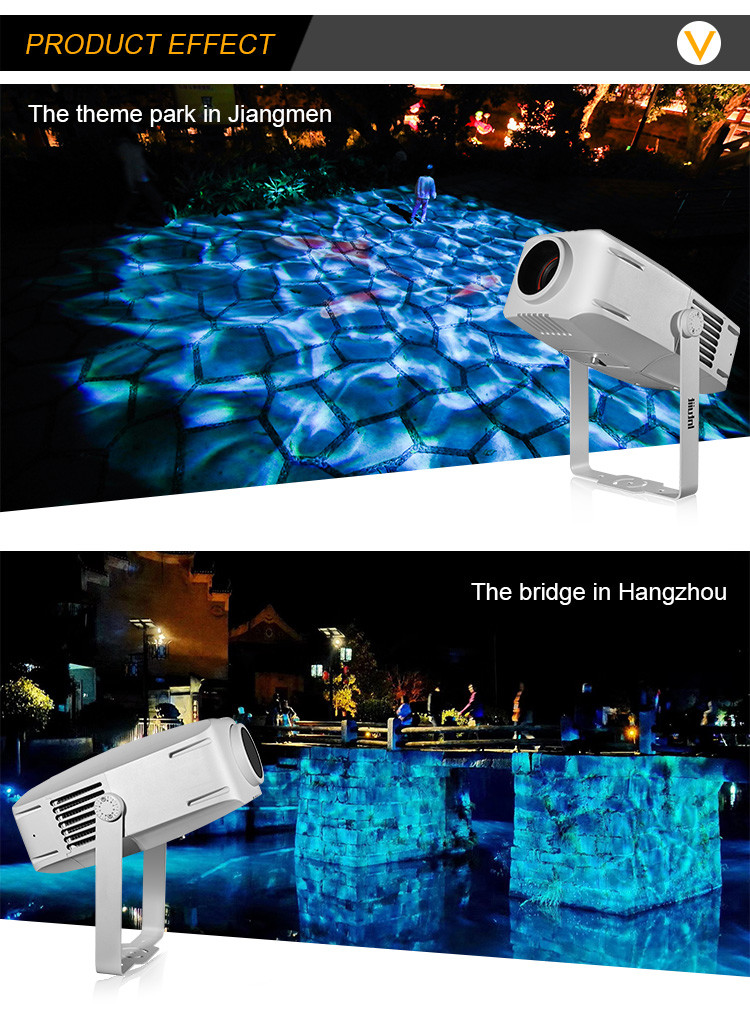 7 Color 400W Moving LED Water Ripple Lighting Projectors Night Party Light
