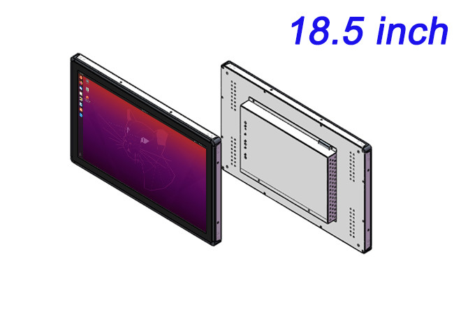 18.5-Inch Linux Embedded Monitor for Smart City Displays, Industrial Automation Systems, Command Centers, and Logistics Applications