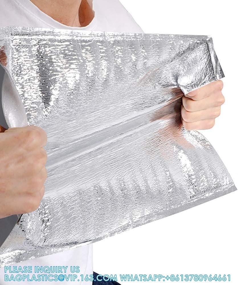 Reusable Insulation Bags Thermal Box Liners Metalized Box Liners Lunch Food Box Shopping Bag Insulation Lining