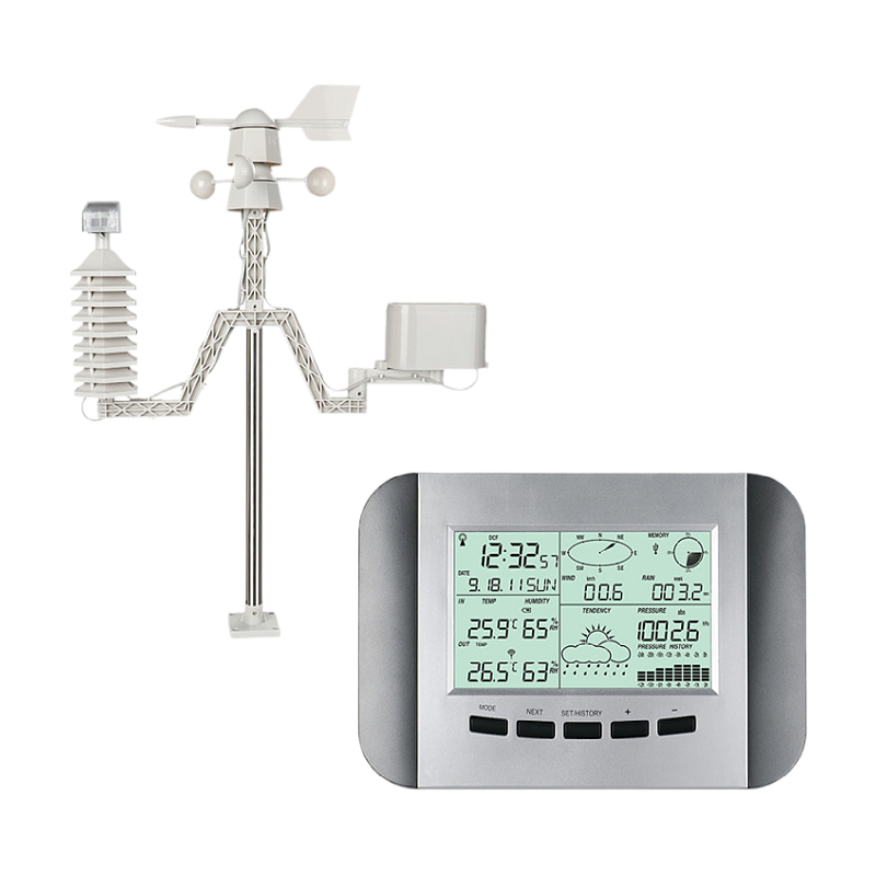 Wireless Indoor And Outdoor Thermometer With Solar Sensor Temperature Accuracy ±1.0°C