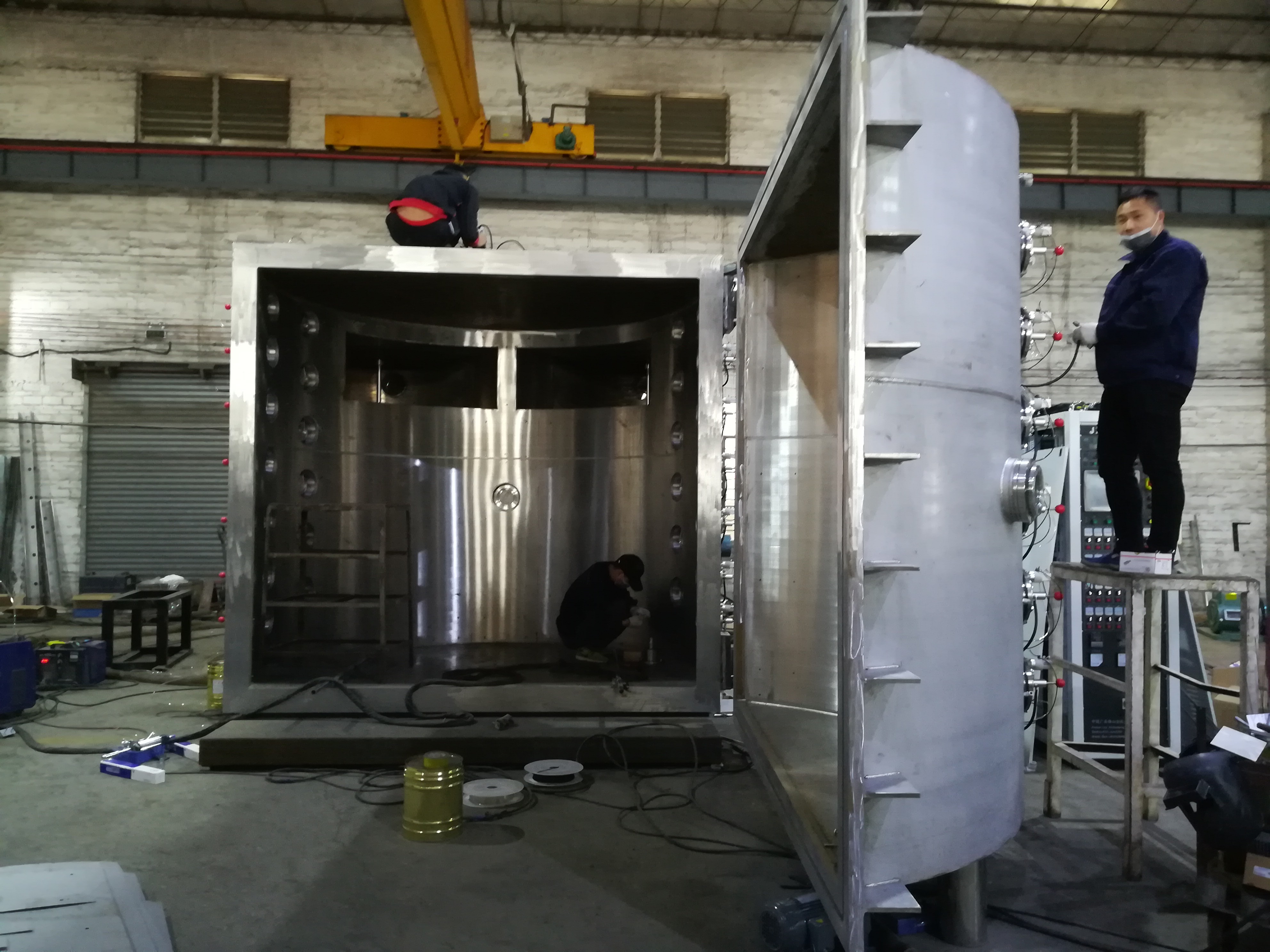 Large Capacity Ceramic Tile Coating Machine Gold Silver Color Coating