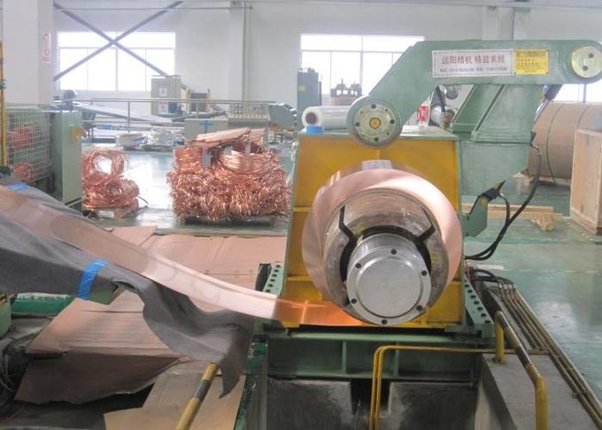 Copper Coil Strips Aluminum Slitter PLC Controlled Non Ferrous Metals