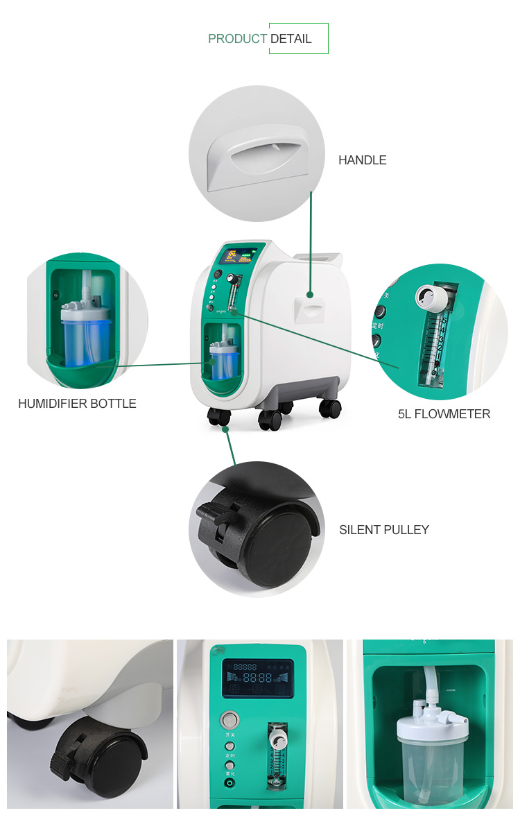 Homecare Oxygen Concentrator , Hospital Medical Equipment Oxygen Concentrator 3 Liter