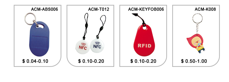 ABS Material RFID NFC Keyfob TK4100 for Access Control System