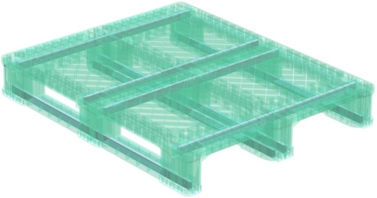 Nice Quality Injection Molding HDPE Medium Duty Plastic Pallet