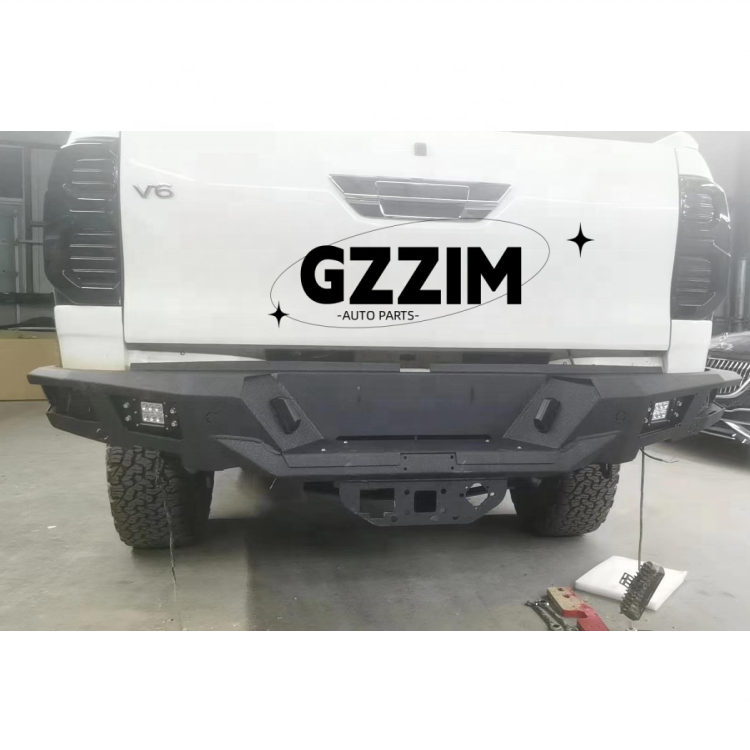 Toyota Rear Bumper Auto Parts Stainless Black Rear Bumper Guard For Toyota Hilux Revo Vigo