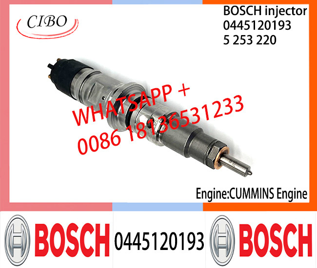 BOSCH 0445120193 5253220 Neutral Fuel Injector Assembly 0445120193 5253220 For CUMMINS