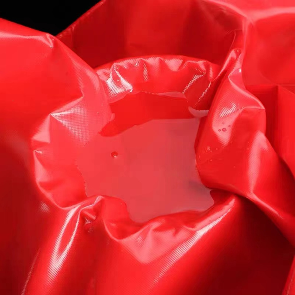 18oz PVC Vinyl Tarpaulin PVC Snow Removal Tarp With Straps For Construction Site