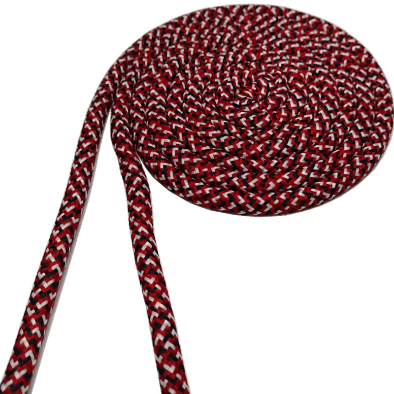 9mm Solid Braid Polyester Rope Red Polyester Rope High Tenacity