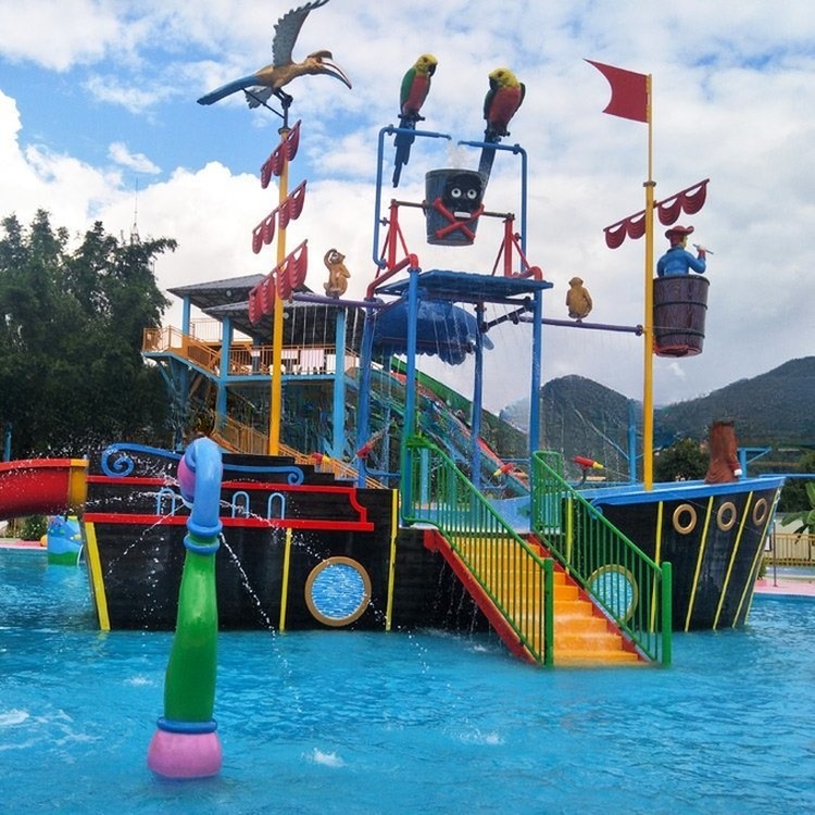 Children Water Park Playground Fiberglass Park Facility
