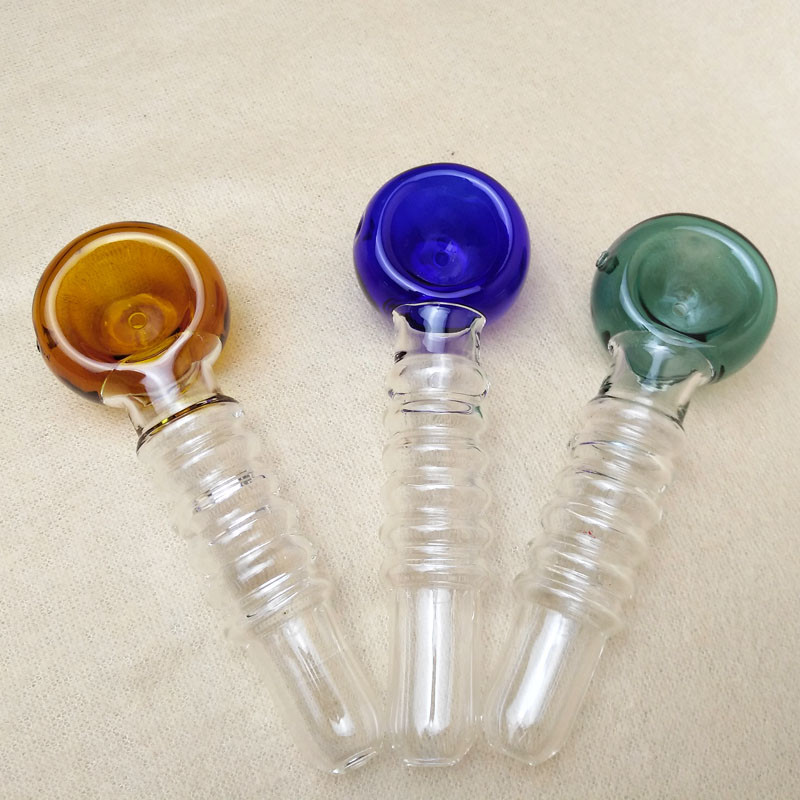 Light Thick Pyrex Glass Water Pipe 4.7 Inch Length Simple Convenient Design