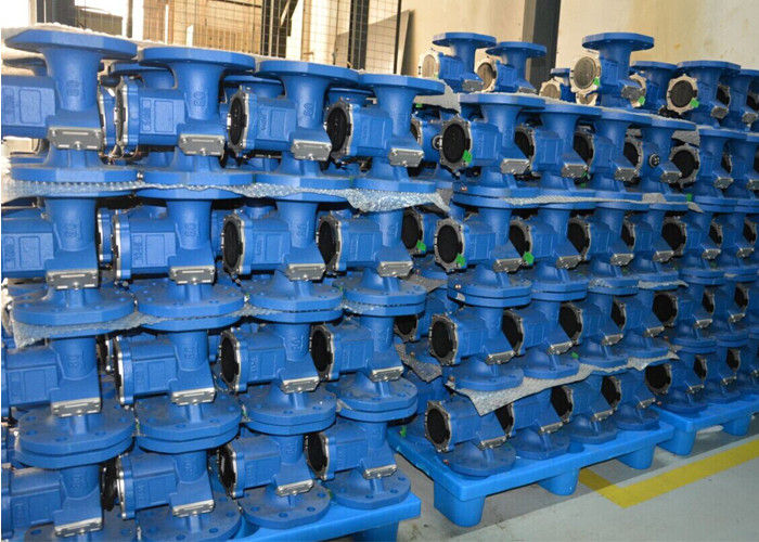 DN50 Cast Iron / CI Bi - Directional Ultrasonic Water Meter For Instantaneous Flow