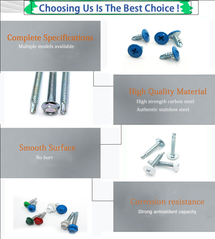 Inspected Self-Drilling Screws in SS304/Carbon Steel/Brass for Fine Metal Inspection