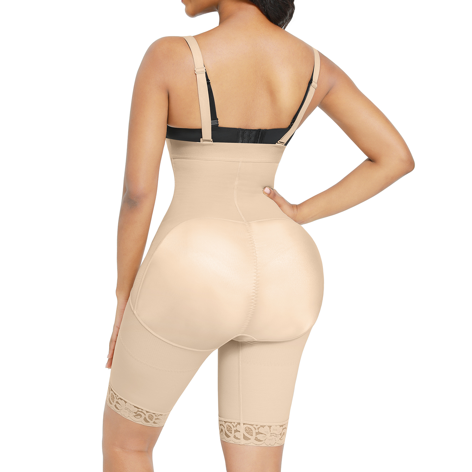 tags HEXIN High Compression Women Slimming Body Shaper High Waist Butt Lifter for BBL